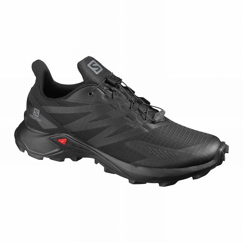 Salomon Israel SUPERCROSS BLAST - Mens Trail Running Shoes - Black (VUYO-21340)